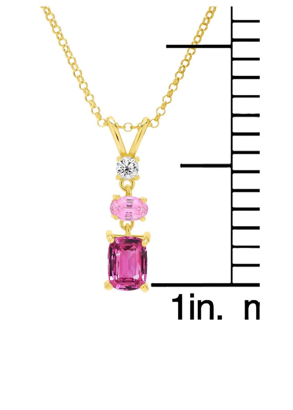 Julia Capri Lab Grown Pink Sapphire