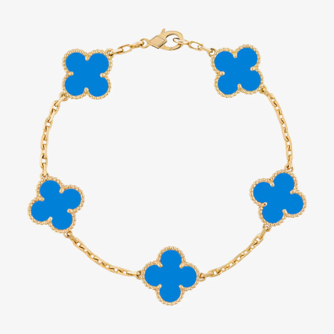 Julia Capri Classic Turquoise Clover Bracelet
