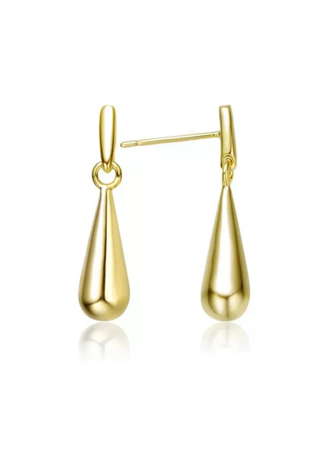 Julia Capri Chic 14K Gold Plated Drop Earrings