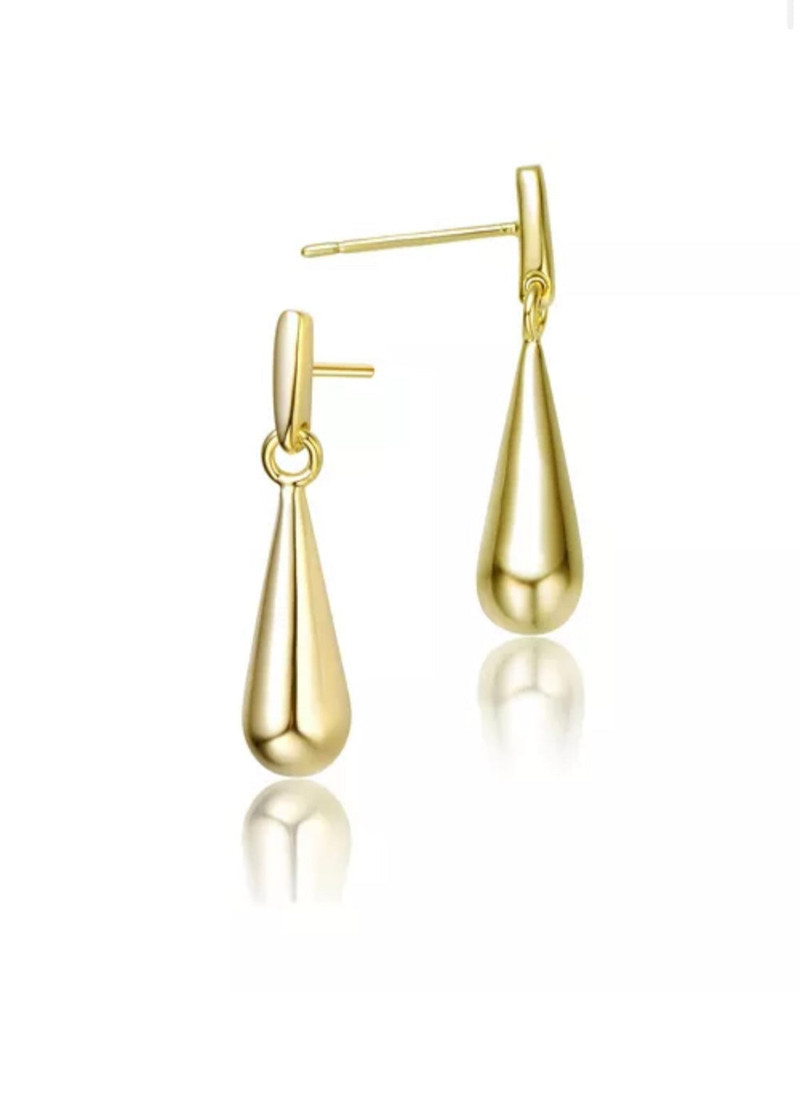 Julia Capri Chic 14K Gold Plated Drop Earrings