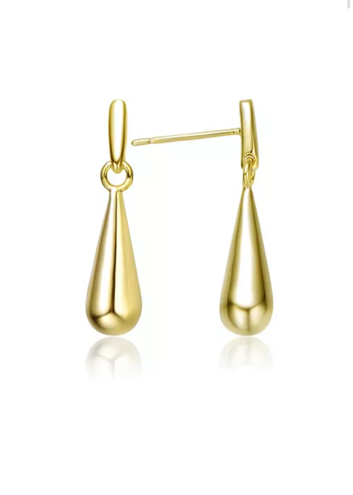 Julia Capri Chic 14K Gold Plated Drop Earrings