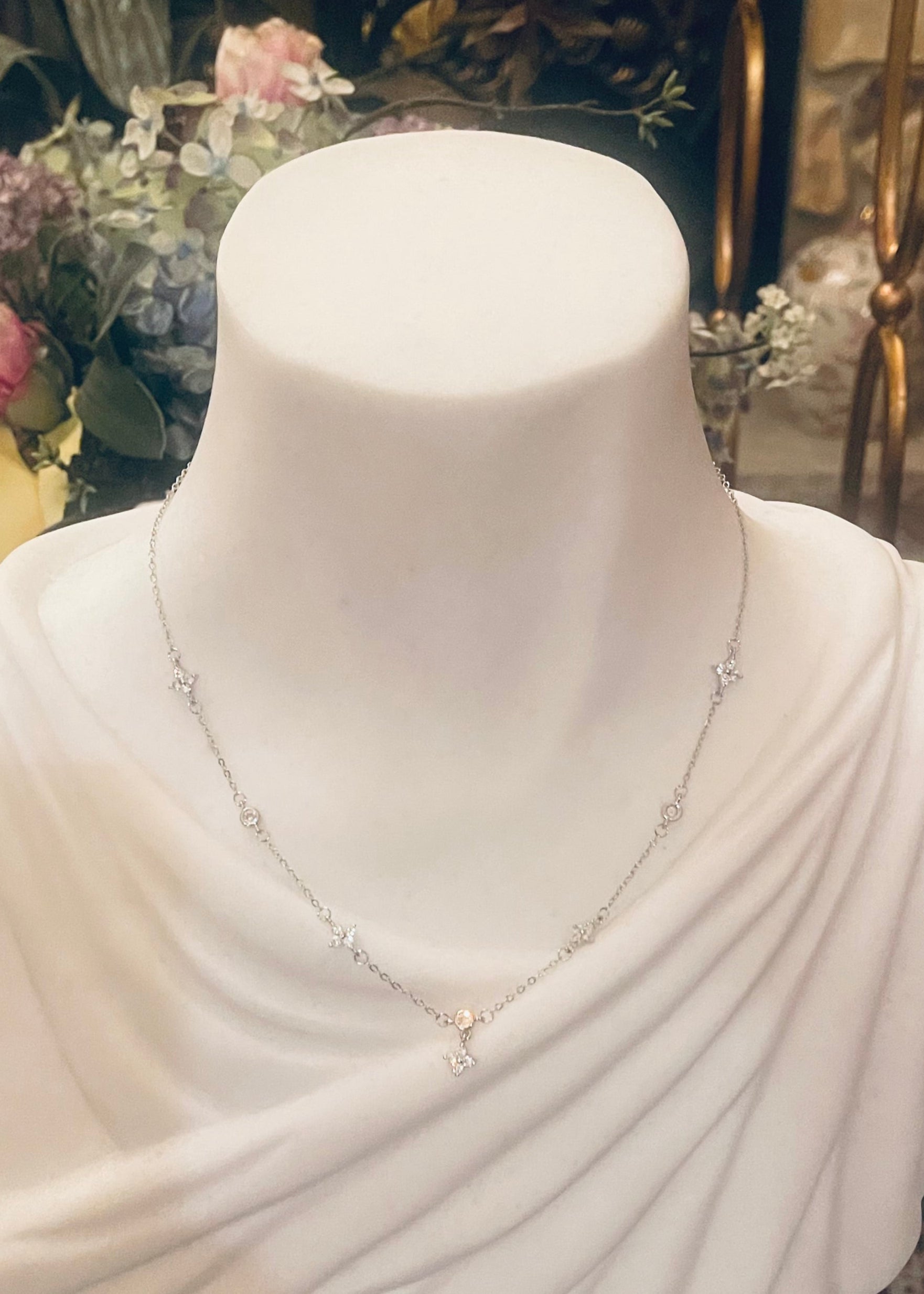 Julia Capri Chain Necklace 18K Gold Silver Plated