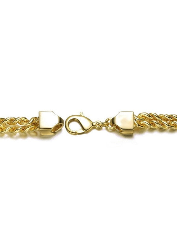 Julia Capri 14K Gold Plated or White Gold Plated Mesh Link Bracelet