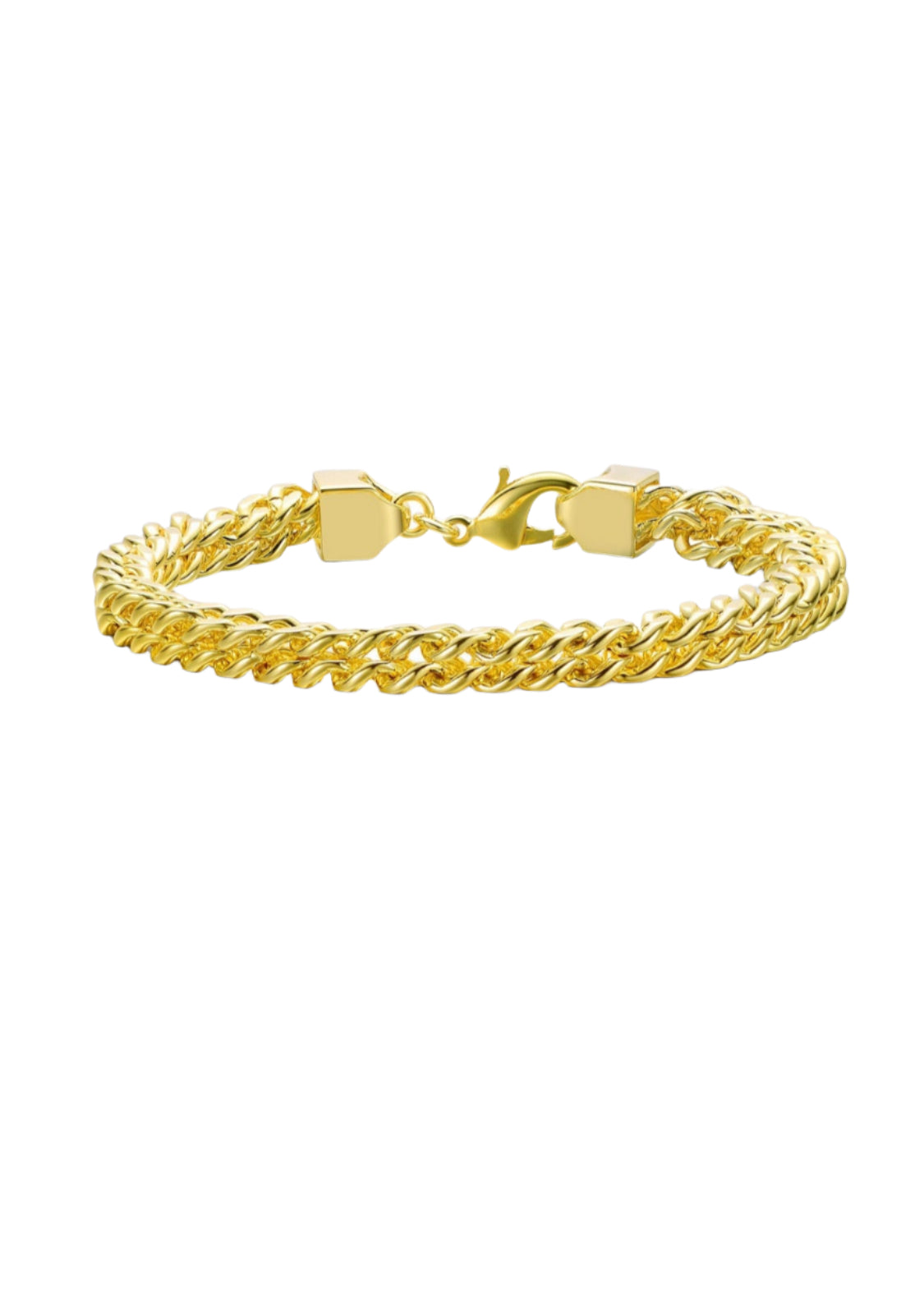 Julia Capri 14K Gold Plated or White Gold Plated Mesh Link Bracelet