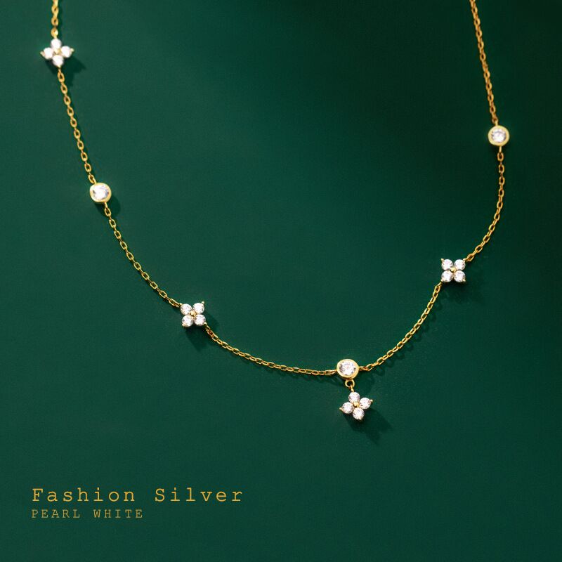 Julia Capri Chain Necklace 18K Gold Silver Plated